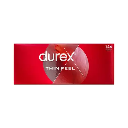 Durex Thin Feel Ultra Thin Condoms 144-Pack, Extra Sensitive, 52mm