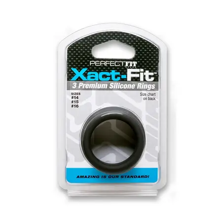 Xact-Fit комплект пръстени за пенис, S/M, 3 размера