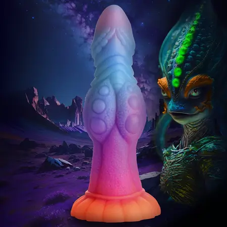 XR Brands Galactic Alien Silicone Intimate Machine Glow-in-the-Dark 22cm