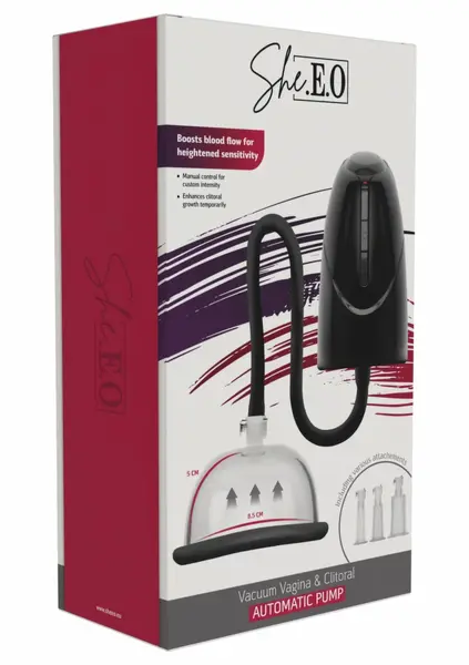 She.E.O Vacuum Vagina & Clitoral Automatic Pump - Adjustable Suction System