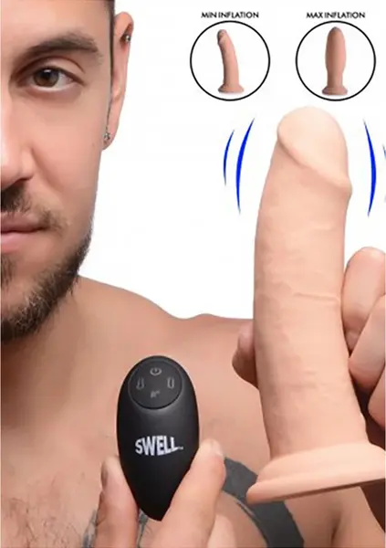 Swell надуваем силиконов вибратор, 18 см
