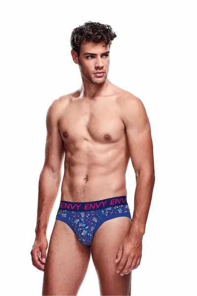 MAGIC UNICORN BRIEF L/XL - Classic Blue Men’s Underwear with Fun Print