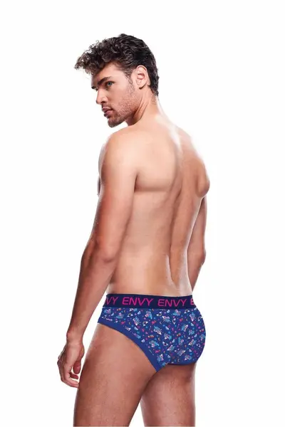 MAGIC UNICORN BRIEF L/XL - Classic Blue Men’s Underwear with Fun Print
