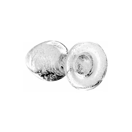 Booty Sparks Glass Plug Large - Glow-in-the-Dark, Borosilicate Glass