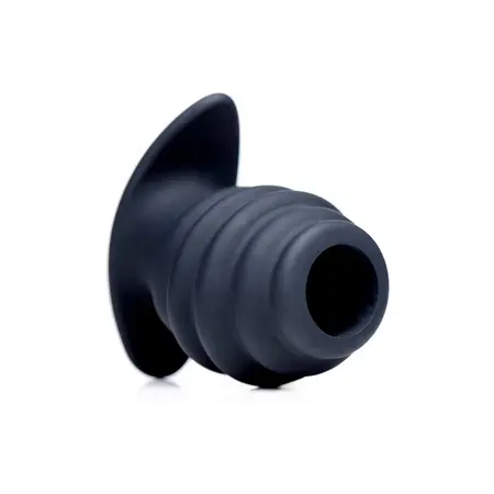 HIVE Small Silicone Tunnel Plug - Ribbed, Hollow, Anatomical Shape