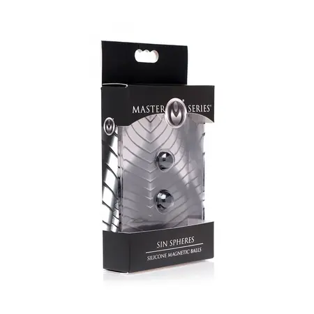 Sin Spheres XL Silicone Magnetic Lube Applicator with Beads 6-Bulb