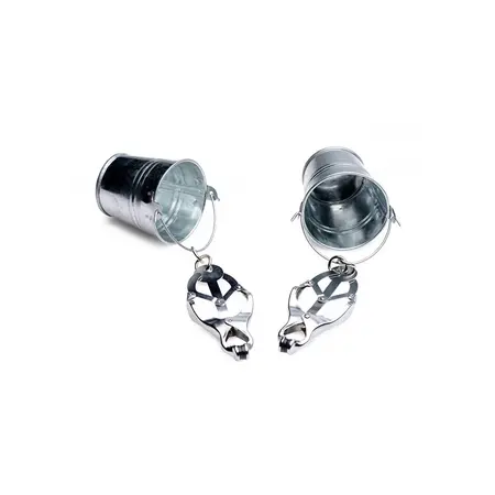 Jugs Adjustable Nipple Clamps with Hanging Buckets - Stainless Steel System