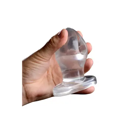 XR Brands Master Series Anchored Clear Expanding Plug 3.75