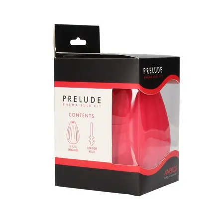 CleanStream Prelude Enema Bulb Kit Red - Slow-Flow Valve System