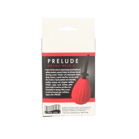 CleanStream Prelude Enema Bulb Kit Red - Slow-Flow Valve System