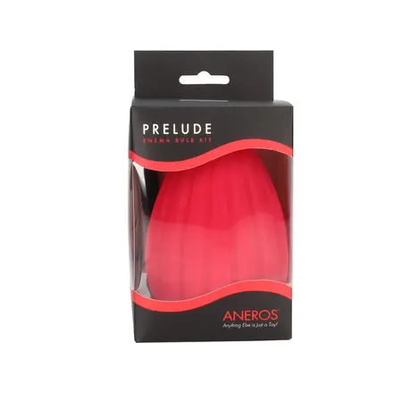 CleanStream Prelude Enema Bulb Kit Red - Slow-Flow Valve System