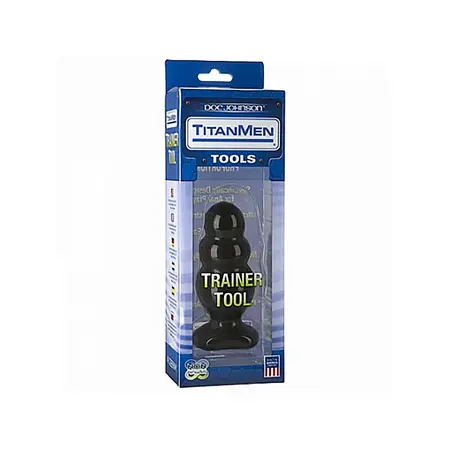 Doc Johnson Trainer Tool 4 Black 10 cm Advanced Graduated Plug