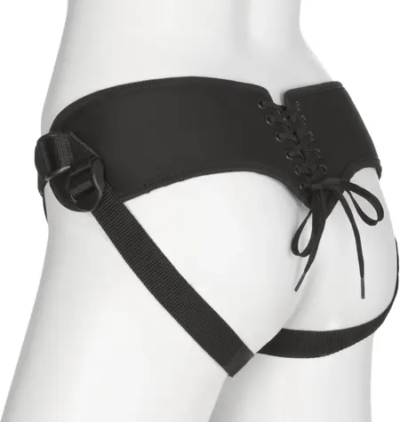 Doc Johnson Platinum Corset Harness Adjustable Neoprene Black 60in