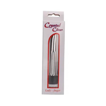 Lady Finger прозрачен мини вибратор, 11 см