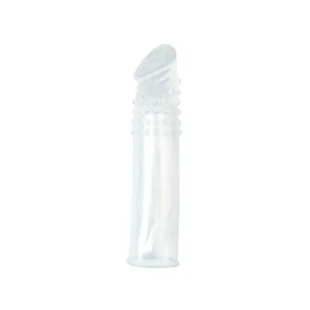 You2Toys Soft Extension Sleeve Ribbed Surface Transparent 14 cm