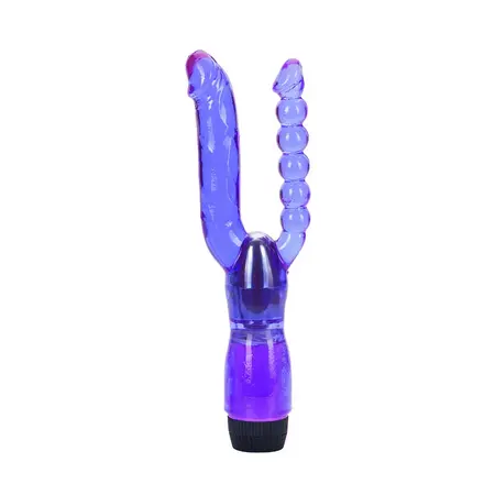 You2Toys Double Function Flexible Silicone Vibrator Pink 20 cm