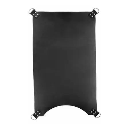 Mister B Leather Sling 4-Point Black - Premium Rectangular Support 100x62cm