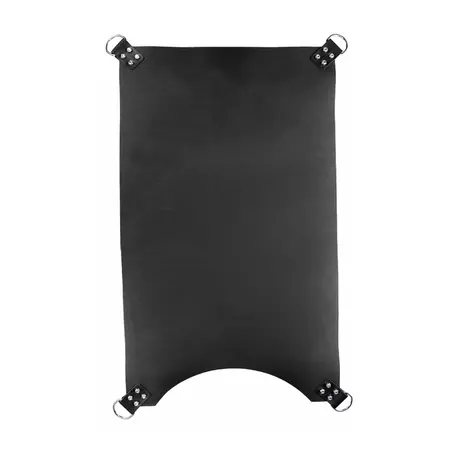 Mister B Leather Sling 4-Point Black - Premium Rectangular Support 100x62cm