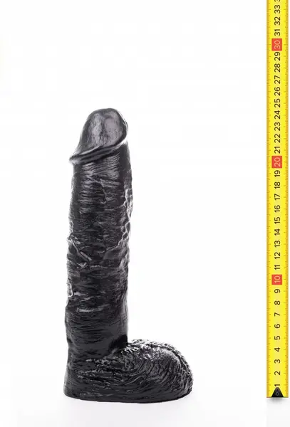 Hung System Mickey Intimate Model with Suction Base 24 cm Black