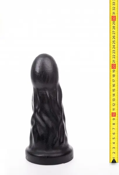 Hung System Castard Intimate Plug Black 22 cm x 7.6 cm Suction Base