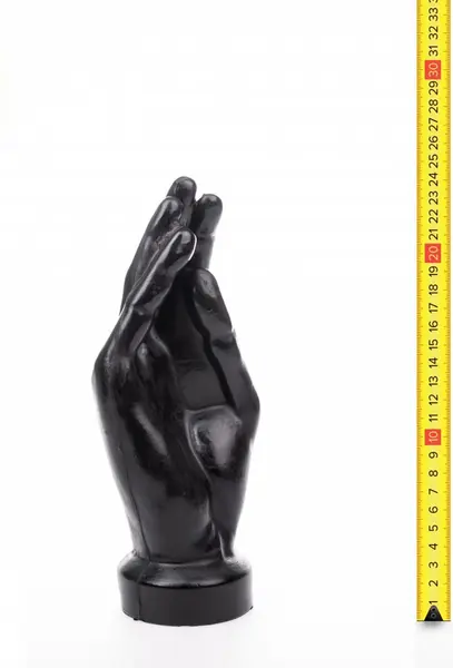 Hung System Hello Hand-Shaped Plug 23.7 cm x 9 cm Suction Base Black