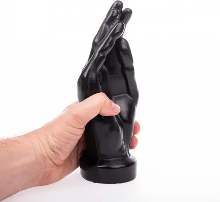 Hung System Hello Hand-Shaped Plug 23.7 cm x 9 cm Suction Base Black