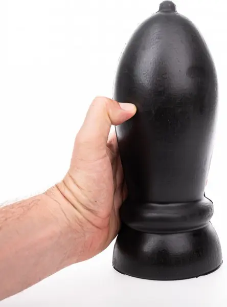 Hung System Rolling Intimate Plug 24cm Black Large Diameter 9.7cm