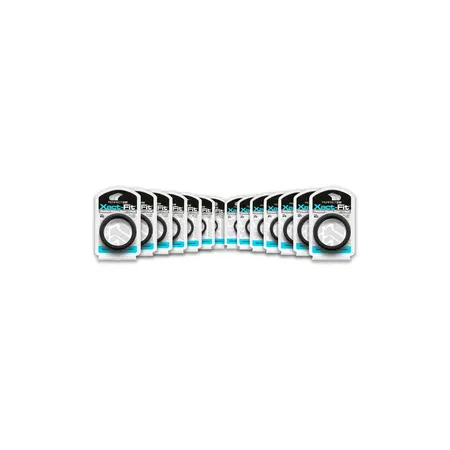 Perfect Fit Xact-Fit #16 Precision 2-Ring Set, Soft Silicone, Black