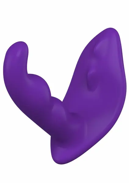 Силиконов вибриращ анален стимулатор с два мотора и дистанционно, 10 режима