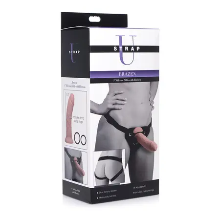 Brazen Silicone Set 20cm - Dual-Density Intimate System with Harness