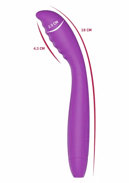 She.E.O Tapping G-Spot Vibrator - Ribbed Silicone, 10 Modes, Rechargeable