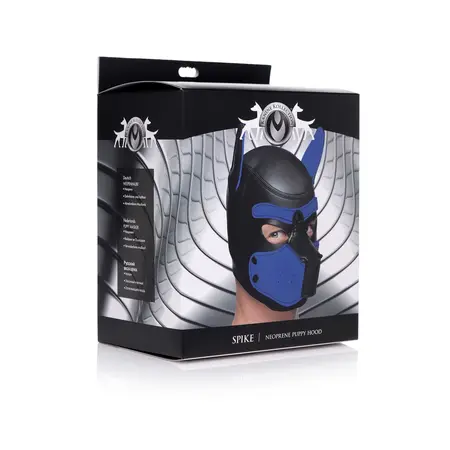 XR Brands Neoprene Puppy Hood Flexible Ears Black Mask