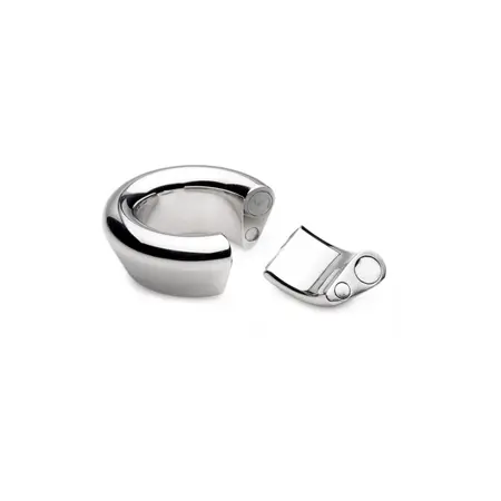 XR Brands Magna-Chute Magnetic Stainless Steel Testicular Ring 8.6oz