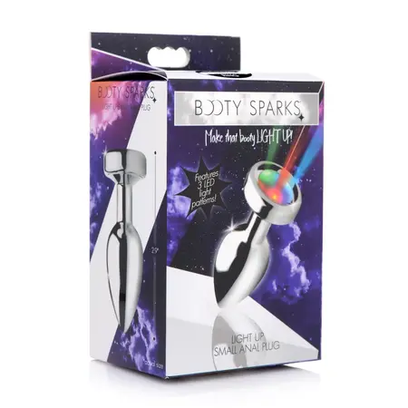Light Up Small Plug - Metal Intimate Accessory with LED Lighting