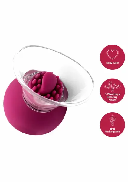 She.E.O Rotating & Vibrating Intimate Pump with Dual Detachable Cups USB-C