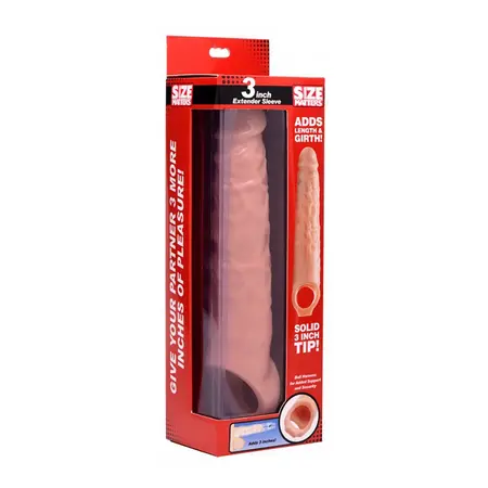 XR Brands Master Series Intimate Extension Sleeve 19 cm Transparent