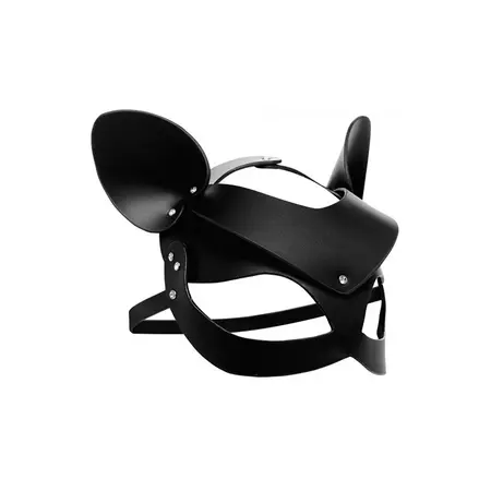 Bad Kitten Leather Cat Mask - Adjustable Genuine Leather Headpiece