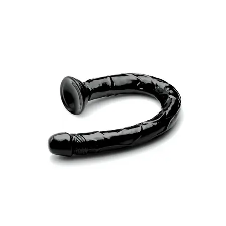 Realistic Snake 19 анатомично анално дилдо, черно, 48 см