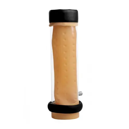 XR Brands Milker Textured Cylinder Attachment - Enhanced Stimulation System