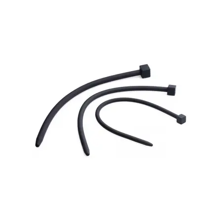 XR Brands Master Series Silicone Sounding Device Screw-On Luxury Black