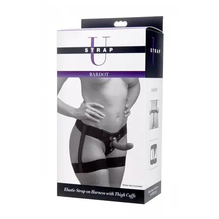 Strap U Bardot регулируем харнес с еластични каишки за бедрата, черен