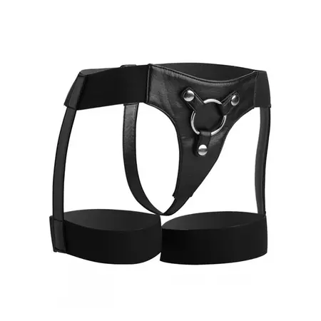 Strap U Bardot регулируем харнес с еластични каишки за бедрата, черен