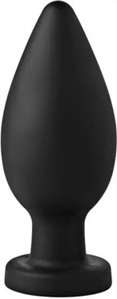 Master Series Colossus XXL Silicone Plug with Suction Base Black