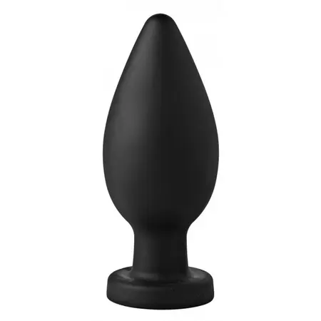 Master Series Colossus XXL Silicone Plug with Suction Base Black