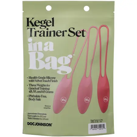 Doc Johnson Kegel Trainer Set Silicone Pelvic Floor Exercise Balls 3pcs