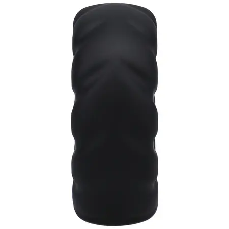 Rock Solid Fat Tire широк силиконов пръстен за пенис с релеф, черен