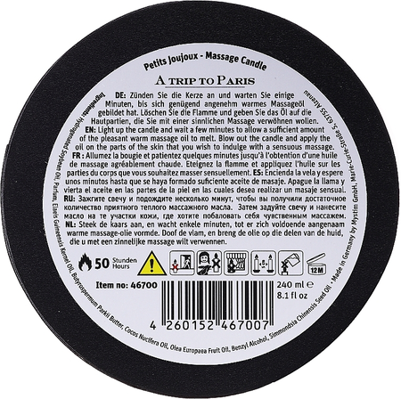 Petits Joujoux Paris Massage Candle 190g - Vanilla & Sandalwood Aroma