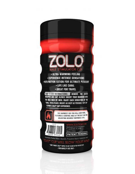 Zolo Cup Fire - Intimate Stimulation System, Compact, Textured Canal
