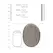Touche Oval Bath Pad Bamboo Charcoal & Flax Universal Size