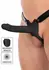INFERNO Hollow Vibrating Silicone Strap-On 20 cm with Remote Control